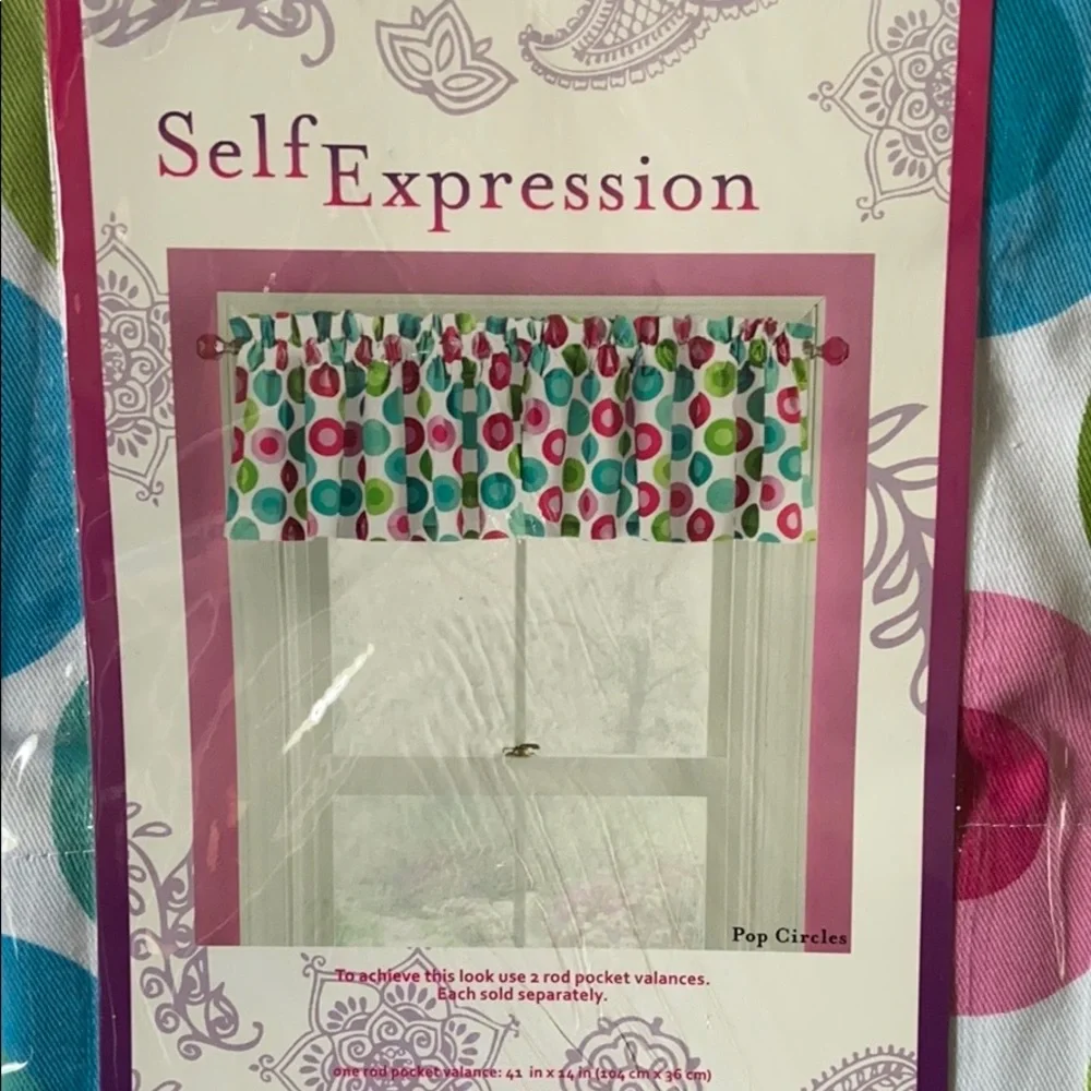 NWT Self Expression curtains and valences